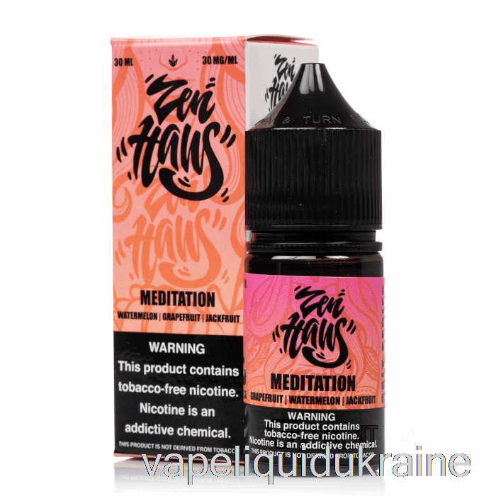 Vape Liquid Ukraine Meditation - Zen Haus SALTS - 30mL 30mg